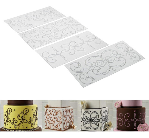 Ferramentas De Decoração Do Bolo De Padrão De Rattan