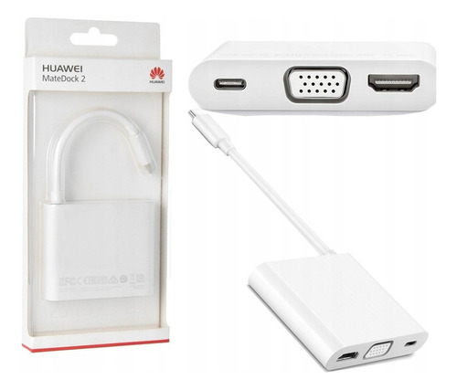 Adaptador Original Huawei Matedock 2 Ad11 Hdmi/vgi/usb-c