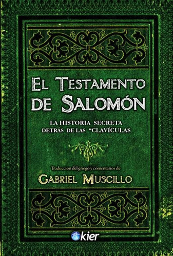 El Testamento De Salomon Gabriel Muscillo - Libro Envio Dia