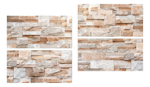 4 Pegatinas De Pared Ladrillo De Imitación Impermeables E