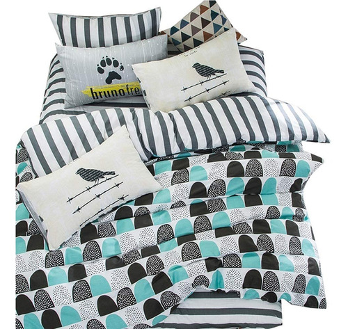   Cotton King Duvet Cover Set Pc Bedding Set  Comforter...