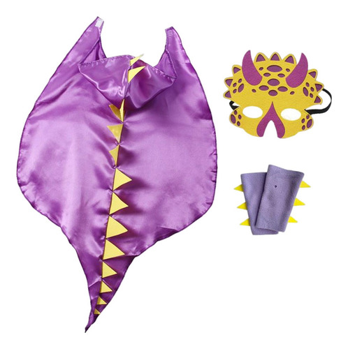4 Disfraz De Dinosaurio Fantasía Capa Creativa Ropa,