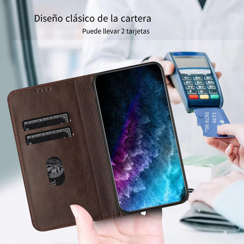 Funda Tipo Cartera Magnética Para Samsung Galaxy A11 Eu/m01s/a10s Con Bloqueo Rfid
