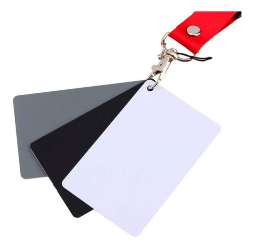 Tarjetas Balance De Blancos Fotografia 13x10 Cm Bl/n/gris