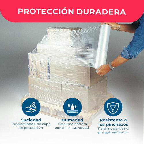 Film Stretch Transparente 1,4kg 275m Pack Mayorista - 1 Und