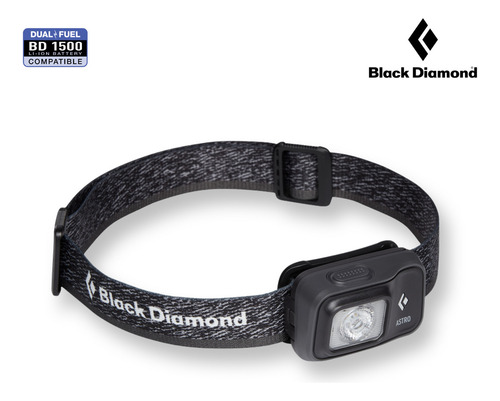 Linterna Black Diamond Astro Head de 300 lúmenes, color grafito, luz blanca