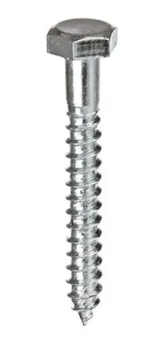 Tornillos Tirafondos Cabeza Hexagonal 1/4 X 2.1/2  X 100 Un