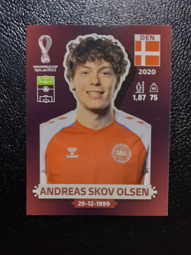 Figurita Mundial Qatar 2022 Andreas Skov Olsen Den 19 Oryx