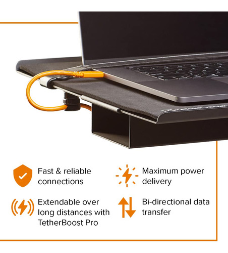 Cable Tether Tools Tetherpro Usb-c A Usb-c En Ángulo Recto O