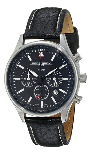 Jorg Grey Unisex Jg6500-21 Reloj Analogico De Cuarzo Negro