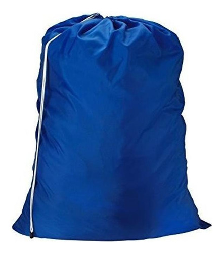 Bolsa De Lavandería Nailon Color Azul Rey 30x40 Ajustable