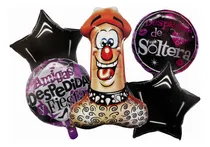 Comprar  5 Globos Paquete Fiesta Despedida De Soltera Globo Figura