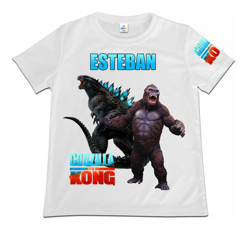 Franela Camisa Niño Godzilla Vs Kong Poliester