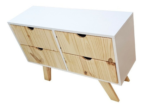 Cómoda Cajonera Escandinava 4cajones - Minimalista Chifonier