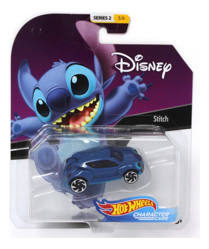 Hot Wheels Stitch Character Cars Disney Serie 2 Color Azul Oscuro