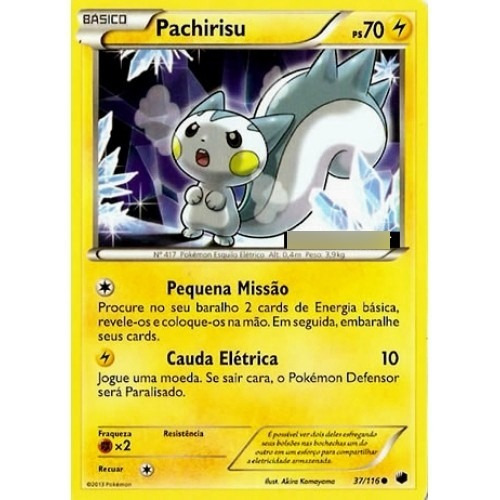 Pachirisu - Pokémon Elétrico Comum 37/116- Pokemon Card Game