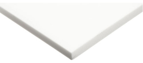 Plancha De Hdpe Color Blanco Con Protección Uv 8mm