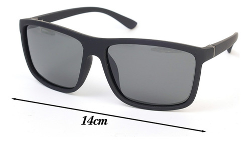 Gafas De Sol Cuadradas Negras Polarizadas Sung Lasses, 2 Uni