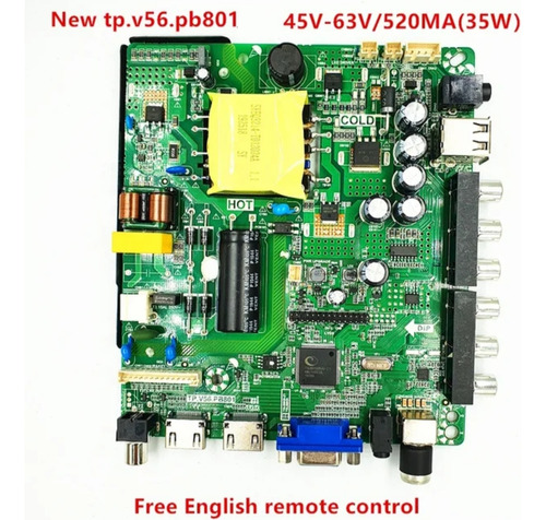 Tarjeta Main Board Universal Para Tv Led De 32 A 43 Pulgadas