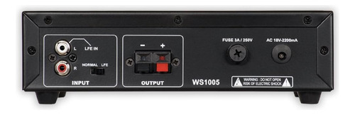 Audio Acústico Ws1005 Subwoofer Amp Amp 200 Vatios Amplifica
