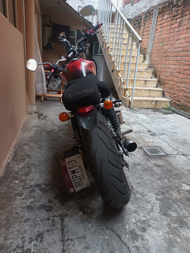 Honda Cargo 125cc 2007 Modificada Color Negro Con Flamas Roj