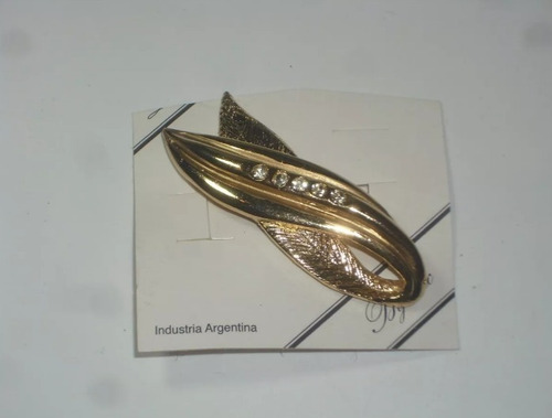 Antiguo Prendedor Broche Metal Dorado Bañado En Oro C°9688yu