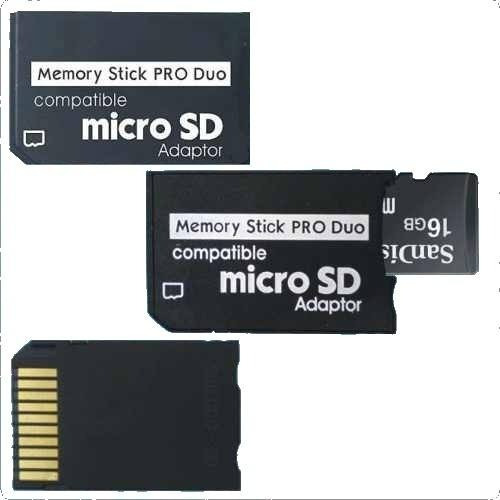 Adaptadores De Memoria Micro Sd A  Memory Stick Pro Duo