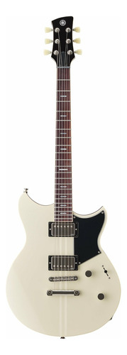 Guitarra eléctrica Yamaha Revstar Standard RSS20 de arce/caoba con cámara 2022 vintage white poliuretano brillante con diapasón de palo de rosa