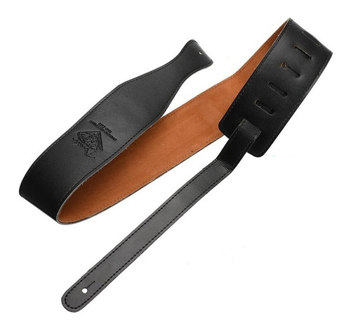 Imagen 2 de 6 de Correa Para Guitarra Ajustable Cuero Fender C. Negro
