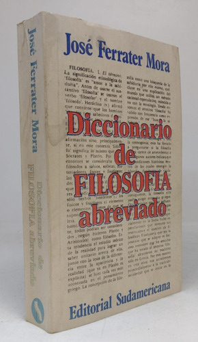 Diccionario De Filosofia Abreviado - Ed Sudamericana - Usa 