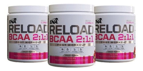 Reload Ena Bcaa Aminoácidos Ramificados Pack X 3