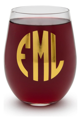 Copas De Vino Con Monograma Bigmouth Fml Y Nsfw