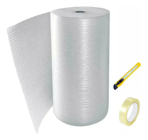 Bobina Plástico Bolha 40x20m - Super Resistente Cor Branco