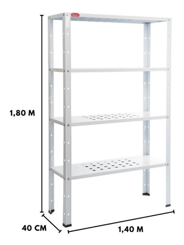 Estante Para Câmara Fria Imeca 140x40 Com 4 Prateleiras