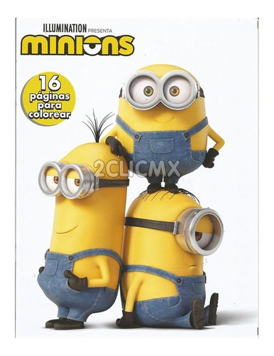 Libros Colorear Infantil Universal Minions Original 16 Pags