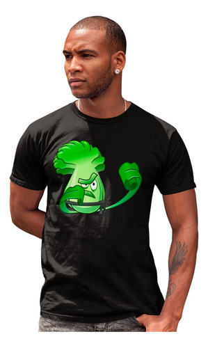 Negra Panda Playera Plantas Vs Zombies Bonk Choi Lechuga