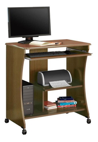 Mesa Escritorio Ditália Mc-153 Diamond Cor Marrom