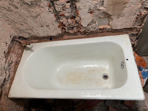 Bañera En Hierro Fundido Blanca (Usado)