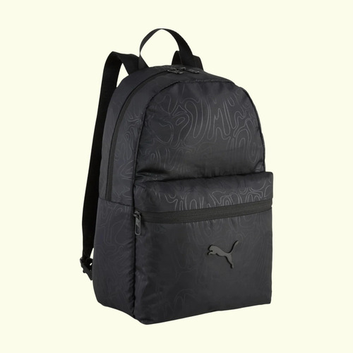 Mochila pequena Puma Pop Mochila preta 9133401 Design de tecido liso