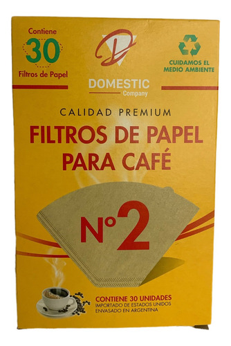 Filtros Papel Cafe N2 X 30 Unidades