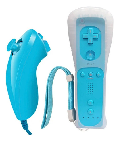 Control Azu+ Nunchuck+ Correa+ Wii Motion Para Wii Wii U