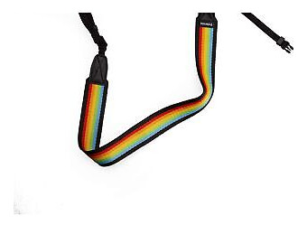 Polaroid Camera Strap Flat  Rainbow Stripe Rainbow St Ssb