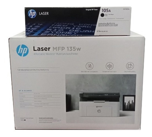 Combo Impresora Hp Laserjet Mfp M135w Y Toner 105a Extra
