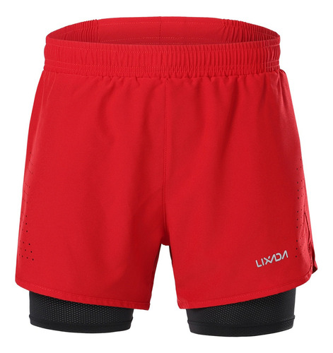 Shorts Deportivos Lixada 2 En 1 Transpirables For Hombre