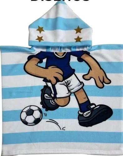 Poncho Ponchito Toalla Infantiles Con Capucha Varios Diseños