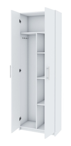 Mueble Organizador Despensero Escobero 2 Puertas 4 Estantes