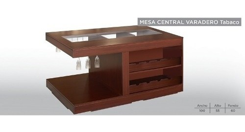 Mesa De Centro Modelo Varadero - Tabaco Këssa Muebles