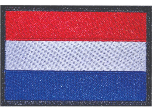 Bandera Holanda Parche Bordado 9x6 Cm