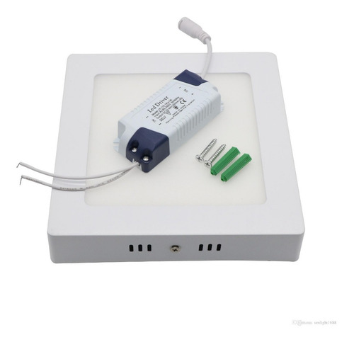Imagen 4 de 9 de Panel Plafon Led 6w Cuadrado Exterior Calido Frio Neutro #