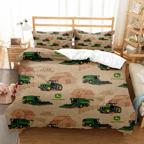 Juego De Ropa De Cama John Deere Tractor De Tamaño Doble